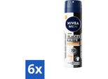 Nivea Men - Deodorante Spray - Black & White Ultimate Impact - 150 Ml - Vorteilspack - 6 StüCke