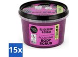 Organic Shop - Scrub Corpo Alla Mora - Rinfrescante E Idratante - 250 Ml - Value Pack - 15 Pezzi