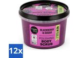 Organic Shop - Scrub Corpo Alla Mora - Rinfrescante E Idratante - 250 Ml - Confezione Risparmio - 12 Pezzi