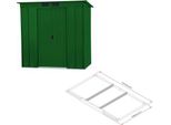 Duramax Pent Roof Eco Garden Casa 2,5 M² + Profili Per Pavimento, Verde Duramax 50024