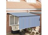Vidaxl Tenda Da Sole Retrattile Blu E Antracite 350 X 250 Cm