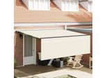 Vidaxl Tenda Da Sole Retrattile Crema 400 × 300 Cm In Tessuto