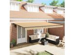 Vidaxl Tenda Da Sole Retrattile Multicolore 500 X 300 Cm Tessuto