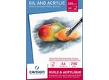 Canson Blocco Olio E Acrilico Din A4 290 G/M² Bianco 10 Fogli