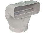 Condotto Piatto Da 222X89Mm A Ø 150Mm, Deviatore, Arco Di Ventilazione Cucina