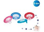 Ciuccio Nuby Natural Flex 0-6 Mesi-Rosso