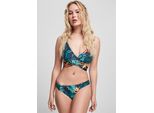 DáMské Plavky Bikiny Urban Classics Ladies Draped Pattern Bikini Vriesea Nero - Xs