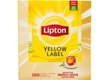 Lipton - Tè Lipton Etichetta Gialla Senza Incarto 100X1,5Gr | Scatola Da 100 Pezzi