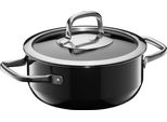 Wmf Fusiontec Compact Bratentopf Mit Glasdeckel, 18 Cm, Black 3201111556