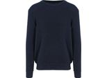 Ecologie EA062 | Maglione Taroko Rain Da Uomo, Polsini E Collo A Coste - Colore: Navy - Taglia: L