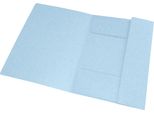 Cartella Angolare Top File+ A4 3 Lembi Azzurro Pastello Confezione Da 10