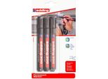 Marcatore Permanente Edding 300 Ricaricabile 1,5-3 Mm Nero Pu=10X3 Pezzi