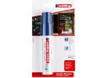 Pennarello A Gesso Edding 4090 4-15 Mm Blu Confezione Da 6