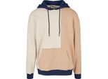 Urban Classics - Felpa Con Cappuccio Oversize A Blocchi Di Colore Beige - M
