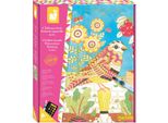 Janod Malset Craft Set - Quadro Del Giardino D'oro Da Colorare In Modo Creativo