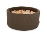 Piscina Asciutta In Viscosa H-40 Cm Con Palline 200 Pz - Cioccolato