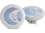 Scatole Per Altoparlanti Da Esterno Pyle - Scatola Per Altoparlanti - Altoparlante Passivo Impermeabile Da 150 Watt, A 2 Vie, Con Luci Led In Bianco