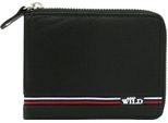Always Wild | Portafoglio Da Uomo, In Pelle, Con Zip, Nero, 12,5X10 Cm
