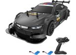 Fernbedienung Drift Auto 1/16 Fernbedienung Auto 2,4 GHz 4WD Fernbedienung Rennwagen Kinder Geschenk fuer Kinder Jungen Maedchen Reifen austauschbare 2 Batterie