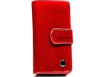 Peterson | Verticale, Portafoglio Da Donna Allineato In Pelle, Con Bottoni A Pressione E Zip, Rosso, 9,5X16,5 Cm