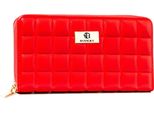 Rovicky | Portafoglio Da Donna Rosso, In Pelle Biologica, Con Inserto Trapuntato, Rosso, 19X10,5 Cm