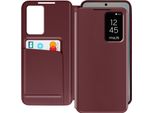 Avizar, Cover Per Samsung Galaxy S25 Con Sportello Per Schede, Rosso Vino