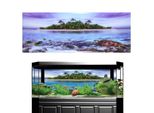 Poster Per Acquario, Poster Per Acquario, Poster Effetto 3D, Poster Adesivo, Poster Spiaggia Con Albero Di Cocco