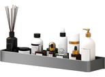 Scaffali Di Stoccaggio Montati A Parete Per Lo Spazio Del Bagno Alluminio Doccia Storage Rack Bagno Scaffale Galleggiante Grigio 30Cm Singolo Strato