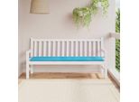 Vidaxl Cuscino Per Panca Da Giardino Turchese 180 X 50 X 4 Cm Tessuto Oxford