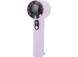 Ventilatore Portatile A Mano 5 Velocità Regolabile Silenzioso Ricaricabile Display Digitale Mini Ventilatore Tascabile Per Viaggio Spiaggia Campeggio All'aperto Viola