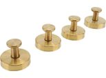 4 Pezzi Ganci A Ventosa In Acciaio Inox Resistenti All'acqua Per Asciugamani A Ventosa Per Bagno E Cucina Oro