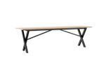 Syfax™ Tavolino Salotto Telaio A X 160X40X45 Cm Legno Pino E Acciaio