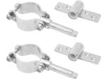 2Pcs Morsetto Su Presa Rowlock In Acciaio Inox Durevole Semplice Installazione Montaggio Laterale Oarlock Rowlock Socket Per Barca Yacht