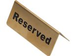 Metal Table Top Sign Forte Acciaio Inox Doppio Lato Risparmio Di Spazio Oro Segno Da Tavolo Per Il Partito Matrimonio Hotel Riservato