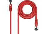 Nanocable 10.20.2000-R, 0,5 M, Cat8.1, S/Ftp (S-STP), RJ-45, RJ-45, Rosso