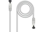 Nanocable 10.20.2002, 2 M, Cat8.1, S/Ftp (S-STP), RJ-45, RJ-45, Grigio