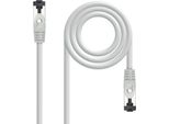 Nanocable 10.20.2001, 1 M, Cat8.1, S/Ftp (S-STP), RJ-45, RJ-45, Grigio