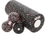 Epp Set Da Massaggio 4 In 1 Con Rullo + Palla + Doppia Palla - Rosso