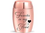 Elegante Mini Urna Per Ceneri - 10 Ml - 25*16 Mm - Urna Commemorativa Per Animali E Persone - Rosa