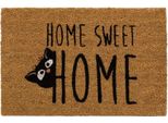 Howhomely | Tappetino Per Porta - Tappetino D'ingresso - Marrone Nero - 40 X 60 Cm - Zerbino In Cocco