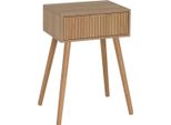 Howhomely | Comodino - Comodino Con Cassetto - 45 X 34 X 59 Cm - Marrone - Comodino