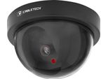 Cabletech URZ0990 Telecamera Di Sicurezza Rotonda Con Led, Nera