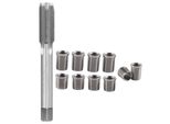 Strumento Di Riparazione Della Filettatura Della Candela M10X1.0 Bullone + M12X1.0 Rubinetto Kit Hardware Accessori Auto