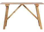 Vidaxl Tavolo Consolle 130X40X80 Cm In Legno Massiccio Antico