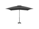 Vidaxl Ombrello Ampel Con Palo In Alluminio 250X250 Cm Antracite