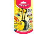 Maped Croc Croc Temperamatite Manuale Nero, Giallo