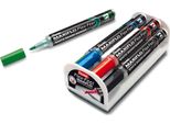 Pentel MWL5SBF-4N Pennarello Per Lavagna Bianca Pentel Maxiflo Flex-Feel, Set Di 4 Pennarelli A Strappo