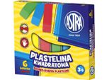 Astra Scuola Quadrata Plastilina 6 Colori