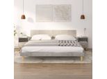 Vidaxl Comodini 2 Pz. Grigio Cemento 40X35X47 Cm