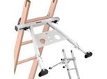 Stabilizzatore Per Scale, Piedini Regolabili, Portata 150 Kg, Acciaio Al Carbonio, Piedini In Gomma Antiscivolo, 813 X 710 X 55 Cm